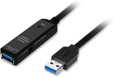 USB 3.0 Active Repeater Cable 20-Meters JU-CB0811-S1 Black