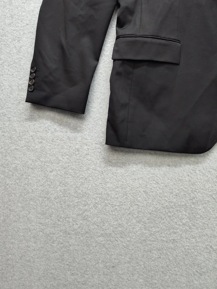 Blazer BOSS Hugo Boss Chaqueta Para Hombres 40R Negro Reda Super 100 Lana Hecho en EE. UU. Foto 4 de 4