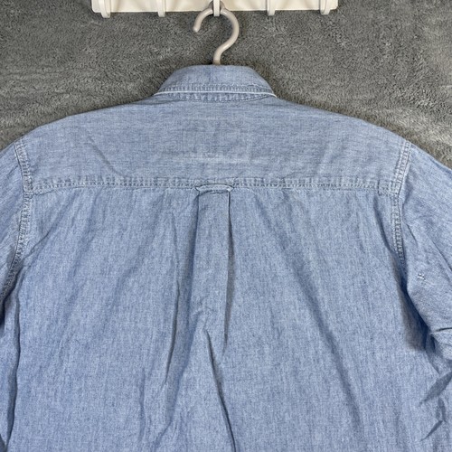 VTG Ralph Lauren Shirt Mens 15.5 32/33 Boy Scout Label Blue Denim Country Cotton - Picture 12 of 14