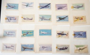 VTG Tydol Flying A Gasoline Veedol Oil Collectible Airplane Cards Lot of 34 -BKS