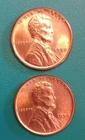 1950 P,D Lincoln Wheat Small Cent Bronze Coins RED BRILLIANT UNCIRCULATED**