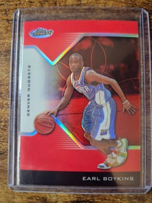 2004-05 Topps Finest Earl Boykins Red Refractor 94/149 #70 Denver Nuggets