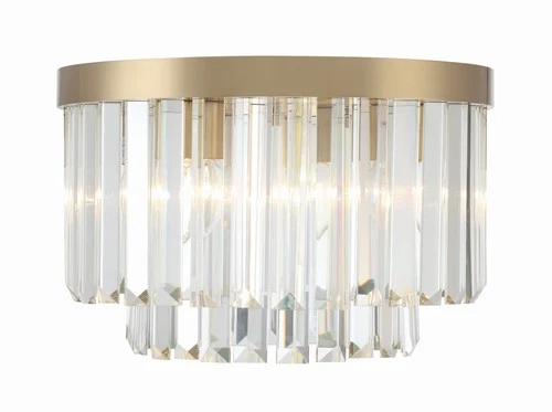 Crystorama Lighting Group HAY-1400 Hayes 4 Light 16"W Flush Mount - Nickel - Picture 9 of 9