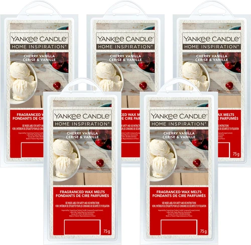 Yankee Candle Wax Melt Cubes Home Inspiration Fragranced Cherry Vanilla 5 pack