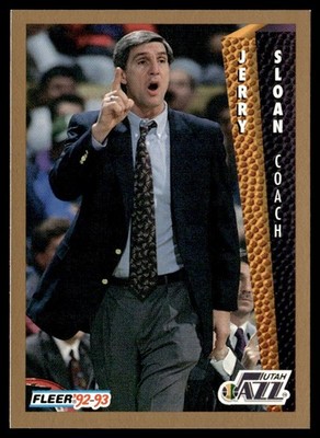 1992-93 Fleer Jerry Sloan Utah Jazz #226