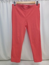 ❤️ M&Co Peachy Orange Pull On Capri Style Trousers Size 12 Vgc