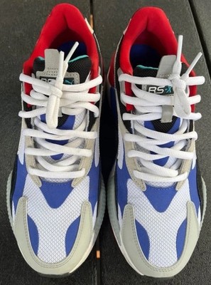 Men s Sneaker PUMA- RS-X3 PUZZLE White/Dazzling Blue - Size 11.5 US  - 45 EUR