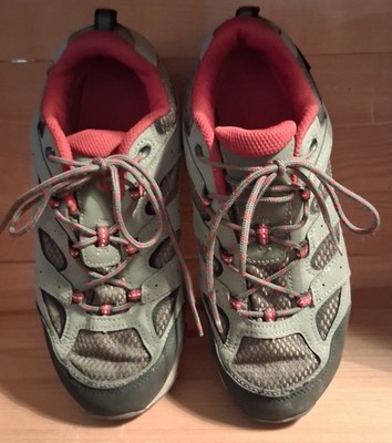 Merrell  Moab Waterproof Lace-Up Hiking Shoes Red & Grey Size 6 M Mk265705