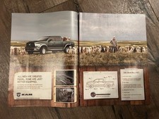 DODGE RAM 11”X16" Ad Photo Poster Automobile SUV 4x4 Truck Hunting Labrador Dog