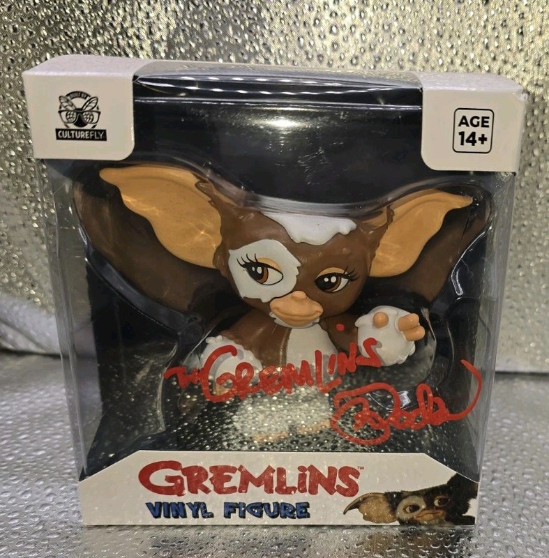 Gizmo Culture fly AUTOGRAPH SIGNED  GREMLINS VINYL FIGURE  Mark Dodson