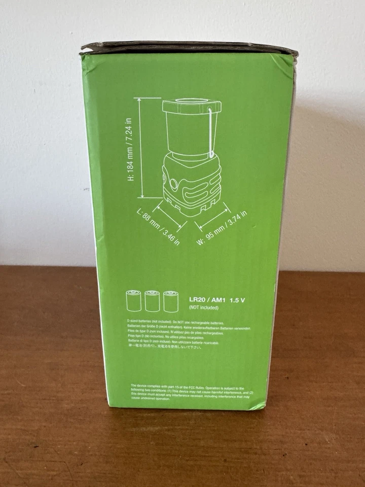 Linterna LED portátil para camping LE 1000LM alimentada por batería caminata de emergencia, paquete de 2 Foto 4 de 4