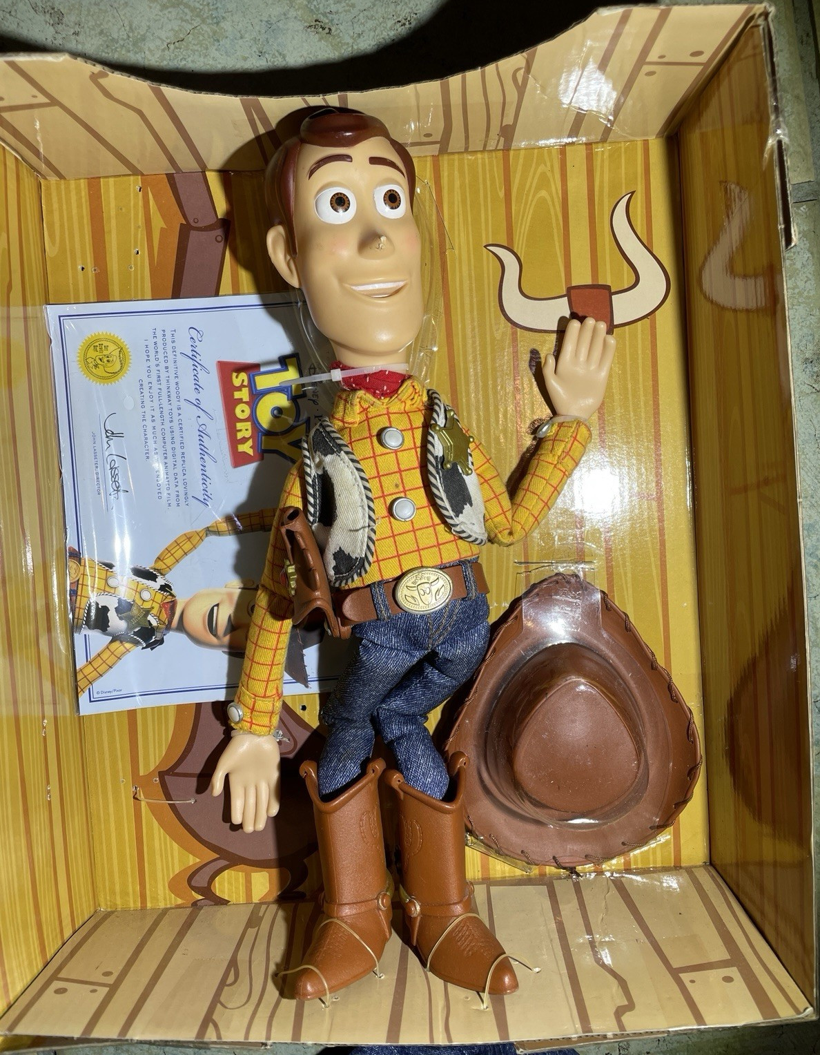 Disney Pixar Toy Story Woody Talking Action Figure Signature