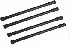 Tension Rods, 4 Pack 28-48 Inches Adjustable Spring Steel Cupboard Bars Tension
