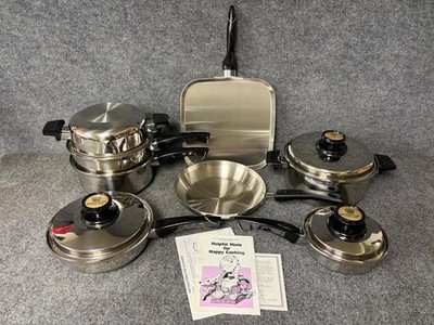 New West Bend Kitchen Craft 10 Piece Cookware Set + 11'' Square Griddle