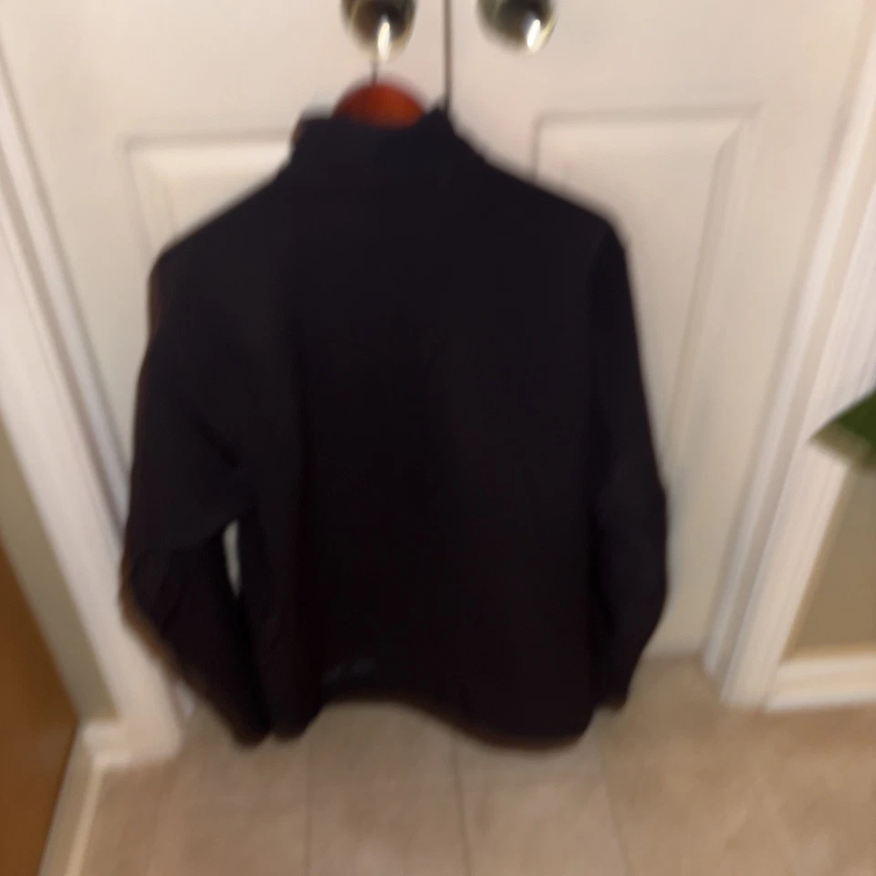 Chaqueta negra grande Solomon Soft Shell para hombre bolsillos con cremallera completa Foto 2 de 4