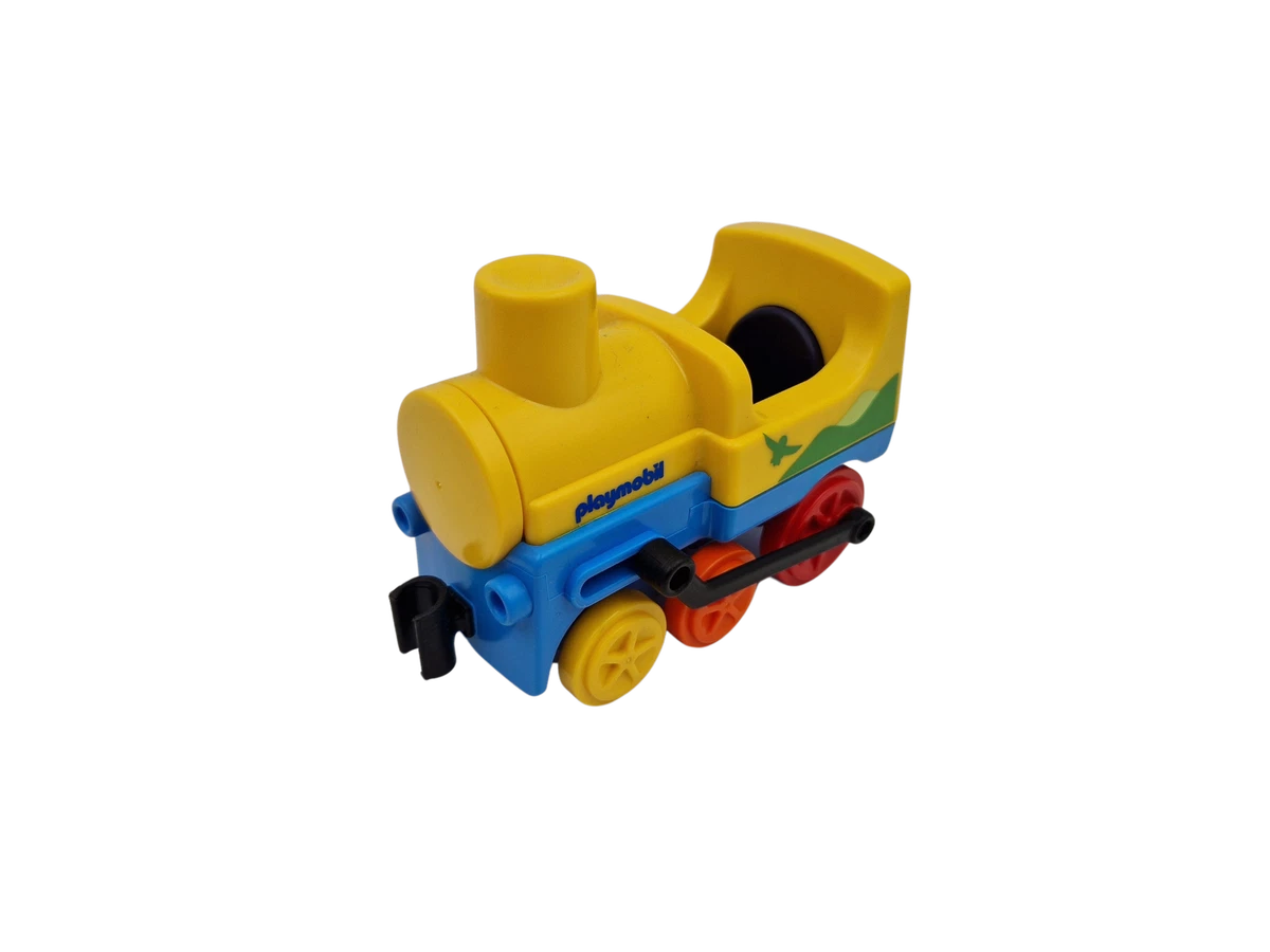 Playmobil Train – Locomotive Vapeur Avec Remorque, Rails Et Aiguillages – Occasion