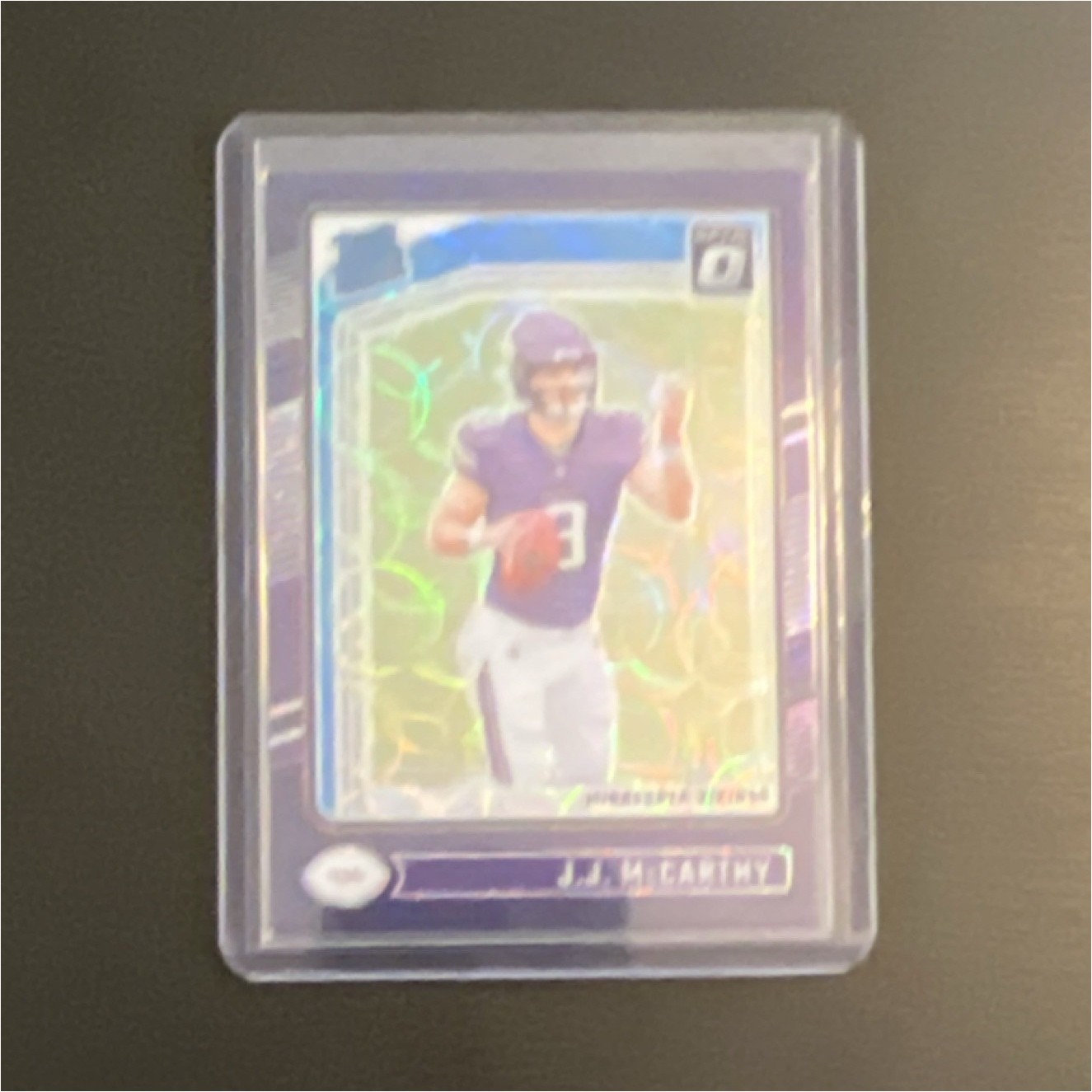 2024 Panini Donruss Optic J.J. McCarthy #235 Rated Rookie Purple Scope Prizm