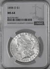 1898-O  $1  MORGAN SILVER DOLLAR  "NEW ORLEANS"  NGC MS64  #8672755-057