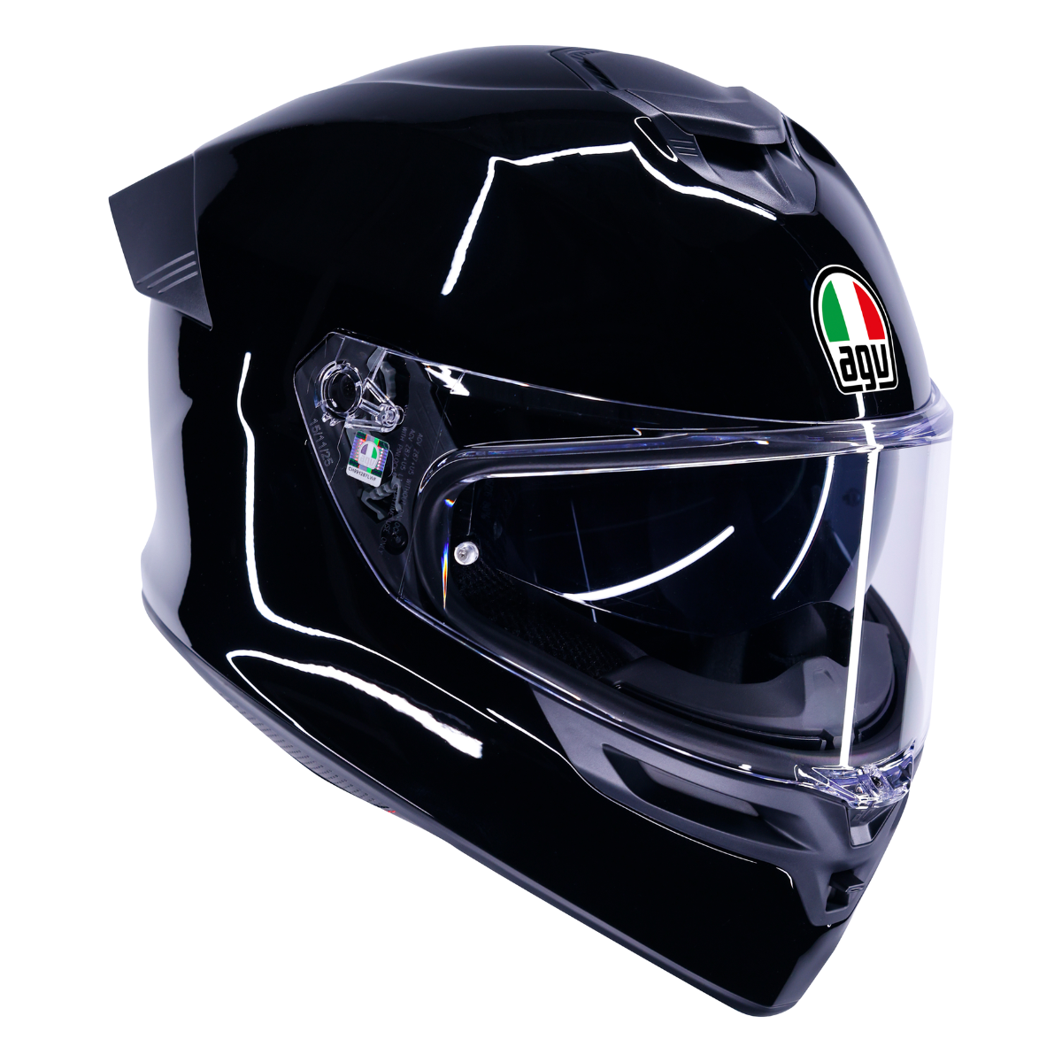 AGV K5 E22.06 Solid Gloss Black Full Face Motorcycle Helmet M