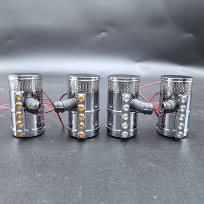 Metal Air Filter with Light for Tamiya RC Truck 1/14 King Hauler 56301 56344