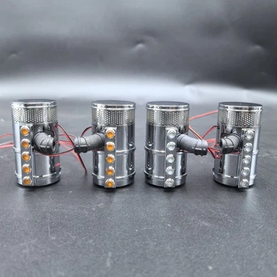 Metall-Luftfilter mit Licht für Tamiya RC Truck 1/14 King Hauler 56301 56344 - Bild 1 von 4