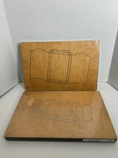 NEW Set of 2 JUMBO AccuCut Wooden Cutting Dies Shadow Box Portrait VC101CSJ $240