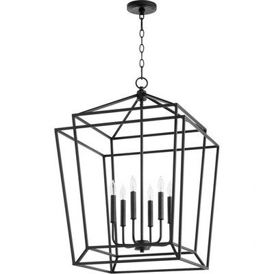 Monument - 6 Light Entry Pendant in Transitional style - 21 inches wide by 31