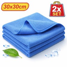 2x Microfasertücher Auto Reinigung Poliertuch Microfasertuch Waschlappen 30x30