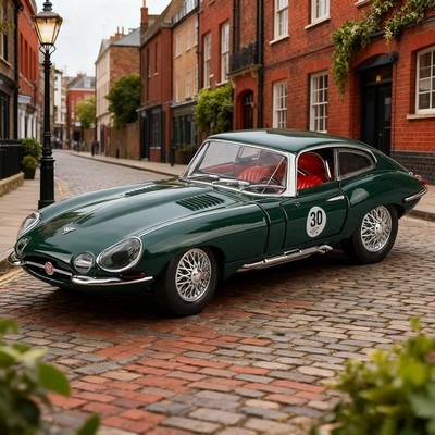 1:24 Jaguar E-TYPE Classic Sports Racing Car Diecast Alloy Model Car Vehicle