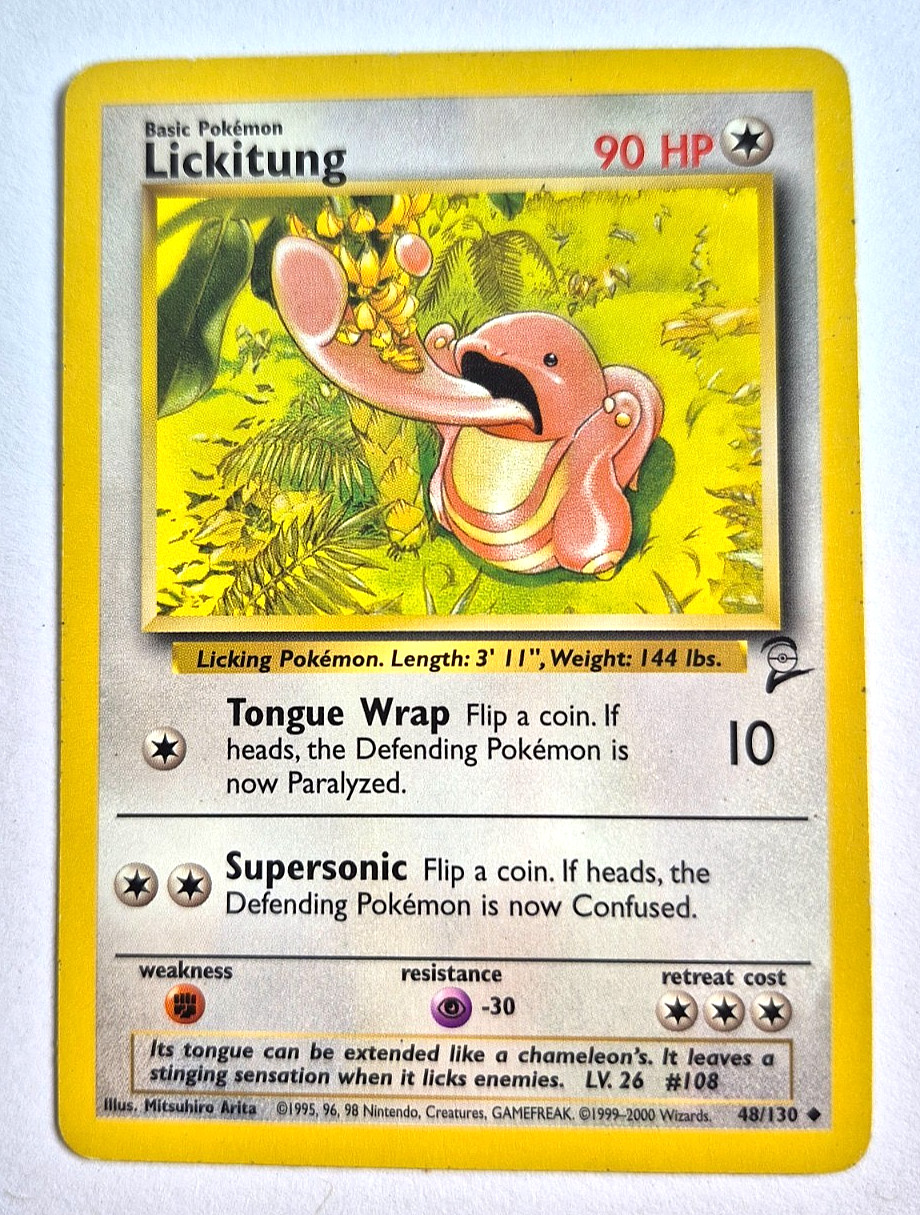 Pokemon TCG Lickitung Card 048/130 Regular Uncommon