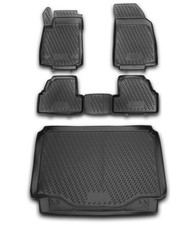 Gummi Kofferraumwanne Fußmatten Set für Opel Mokka A 2012- Laderaumwanne Matten