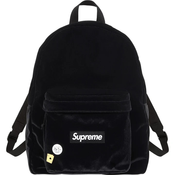 Supreme Velvet Backpack Black | eBay