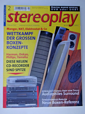 STEREOPLAY 2/02,AYRE K 3x,V 5,ARCAM DV 88,AVALON EIDOLON N,SONY DAF 800,GRADO ST