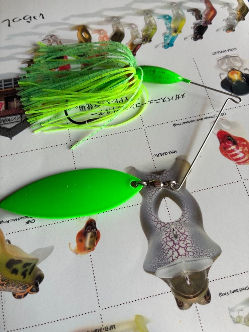 Megabass 1990s Campbell Original V Flat Spinnerbait MS002 Unused Opened - Image 6