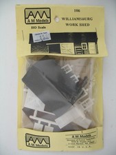AM Models HO Kit 106: Williamsburg Work Shed,...