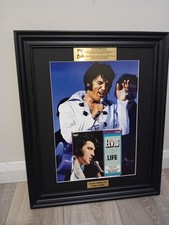 ELVIS PRESLEY hand Signed Autograph Record Sleeve Framed Very Rare