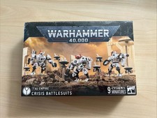  new Games Workshop Warhammer 40K Tau Empire Crisis Battlesuits 9 Miniatures