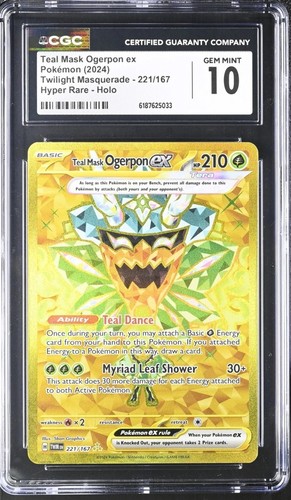 Teal Mask Ogerpon ex graded CGC 10 for sale on eBay