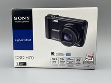 Sony Cyber-shot DSC-H70 16.1MP 10x Optical Zoom Digital Camera Black EUC Tested