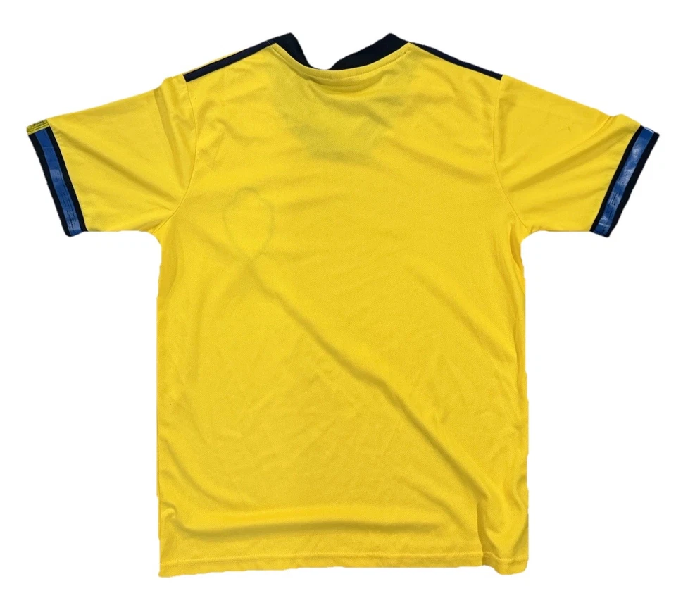 Sweden National Team Soccer Jersey Men’s Small Yellow Blue Sverige Shirt - Image 2 of 4
