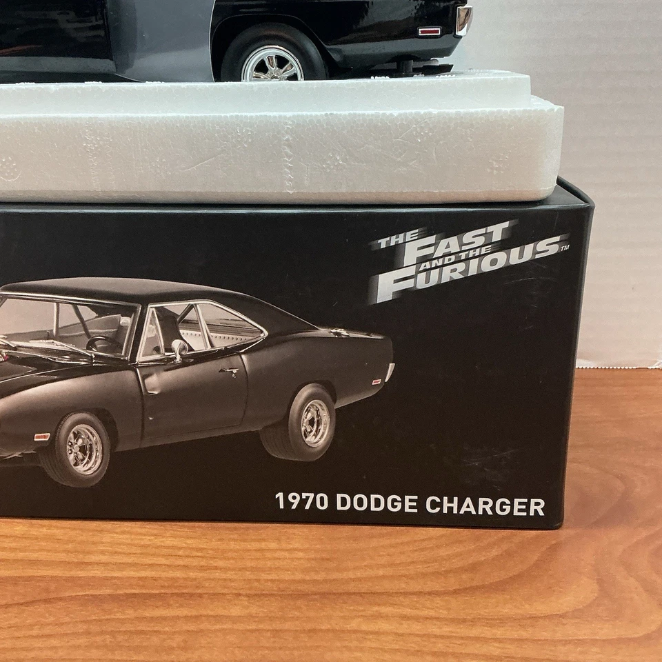 Excellent Hot Wheels Dodge Charger 1970 Fast & Furious 1/18 Dom Car RARE - Image 2 of 4