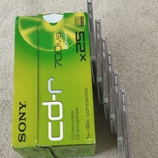 Sony CD-R 700MB  80min Recordable Disks ( 25 In Unopened Box &  6 In Opened Box.