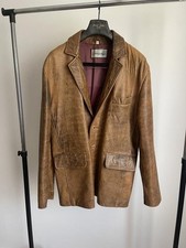 Men Mordex Blazer Brown Genuine Leather M