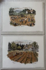 John Kollock 1999 Set 2 S&N Print KITCHEN GARDEN & RECESS 102/500 Long Afternoon