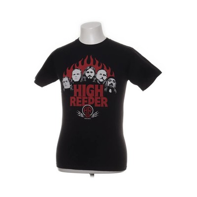 Hanes, T-shirt, Größe: S, Schwarz/Rot, Baumwolle, Print, Herren #bub