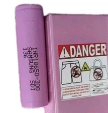 Brand New "10 Pack" Samsung 18560 3000mAh 3.7V Lithium Ion Battery, Flat-Top