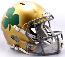 *SALE* NOTRE DAME SHAMROCK IRISH  FULL SIZE SPEED REPLICA  NCAA FOOTBALL HELMET!