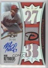 2010 Topps Triple Threads Rising Stars 28/99 Mark Reynolds #182 Auto 0af