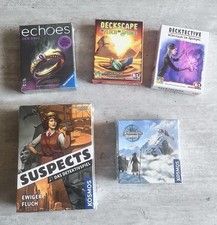 Detektiv/Rätsel/Escape - Spielepack mit Suspects, Echoes, Deckscape, Decktektiv