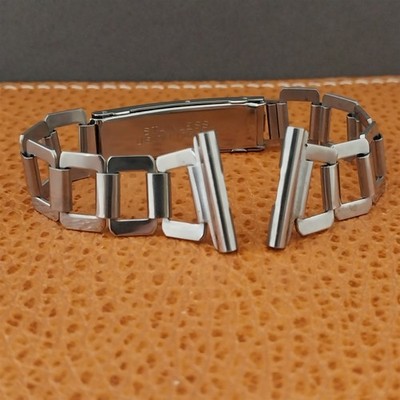 19mm 18mm 16mm 1930s Hadley Vintage Stainless Steel Unused Classic Watch Band